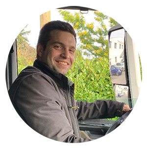 Mickael chauffeur Heludis Mickael chauffeur poids lourds au Mans