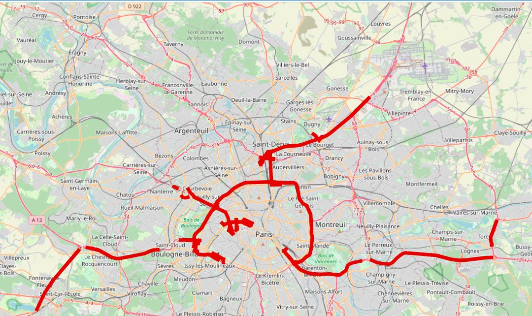 JO 2024 : 185 km d’axe routier destinés aux personnes accréditées